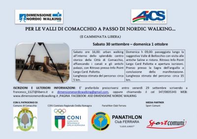 Weekend di Nordic Walking per le Valli di Comacchio