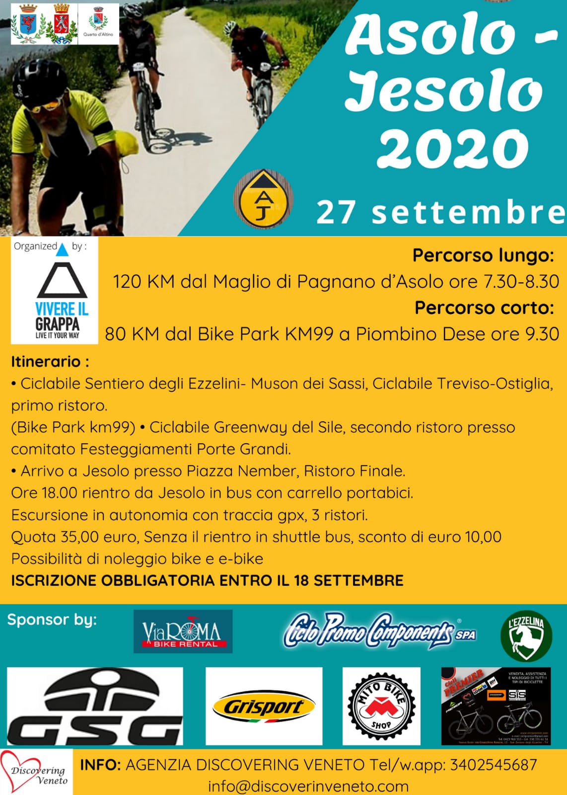 cicloturistica asolo jesolo 2020