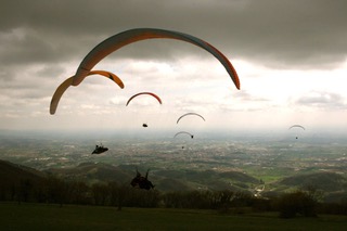 decollo parapendio montegrappa