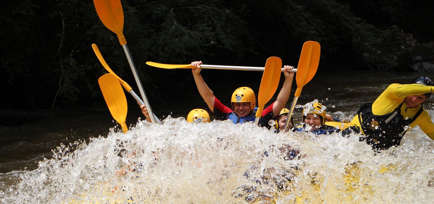 attività di rafting sul fiume Brenta