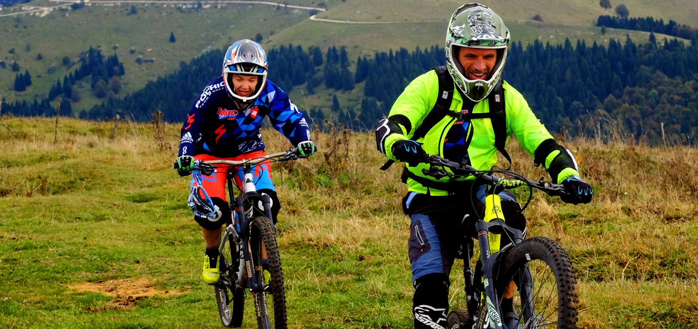 Downhill on the mountains of Veneto