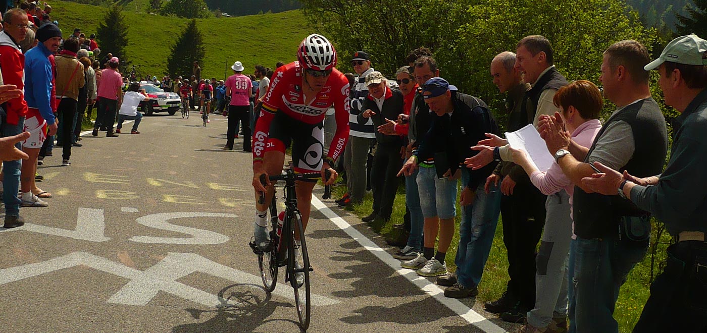 tappa del Giro d'Italia sul Monte Grappa