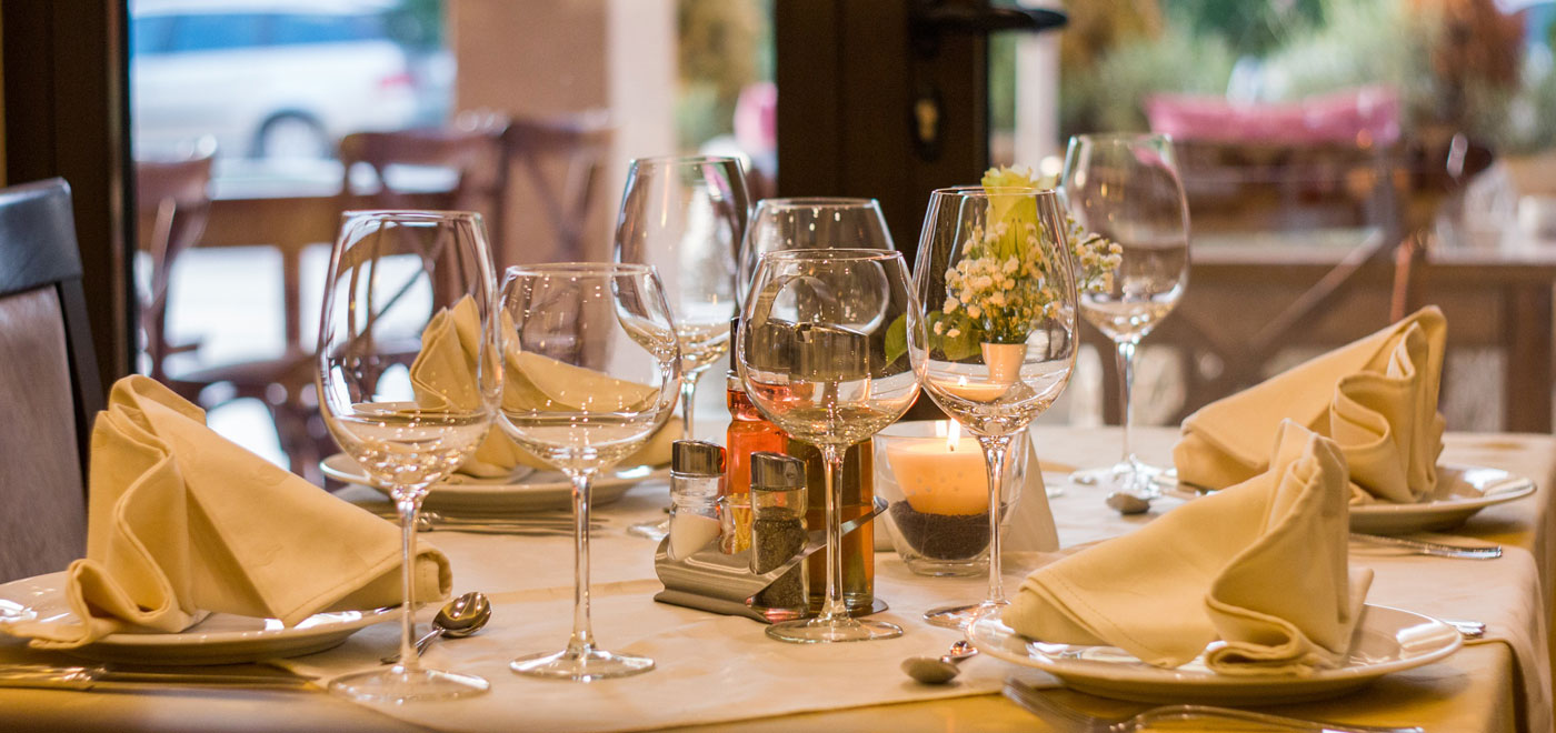 A table set for a good dinner