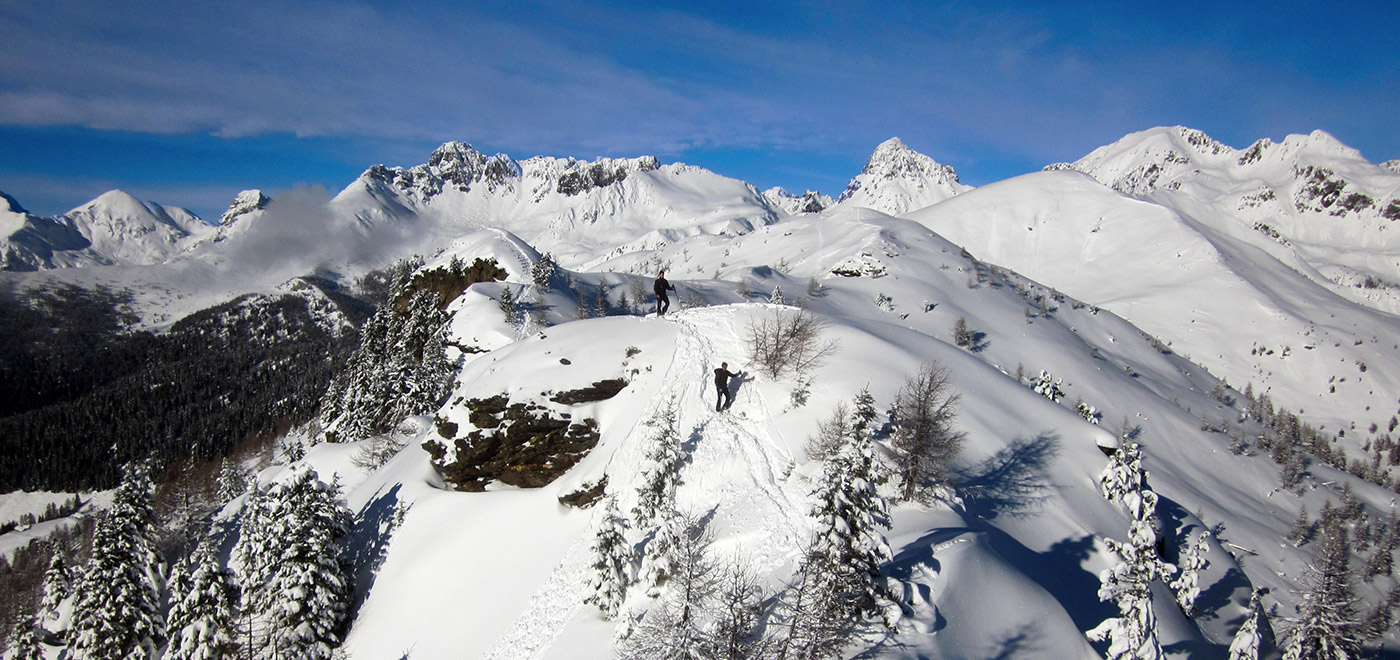 monti innevati in Veneto