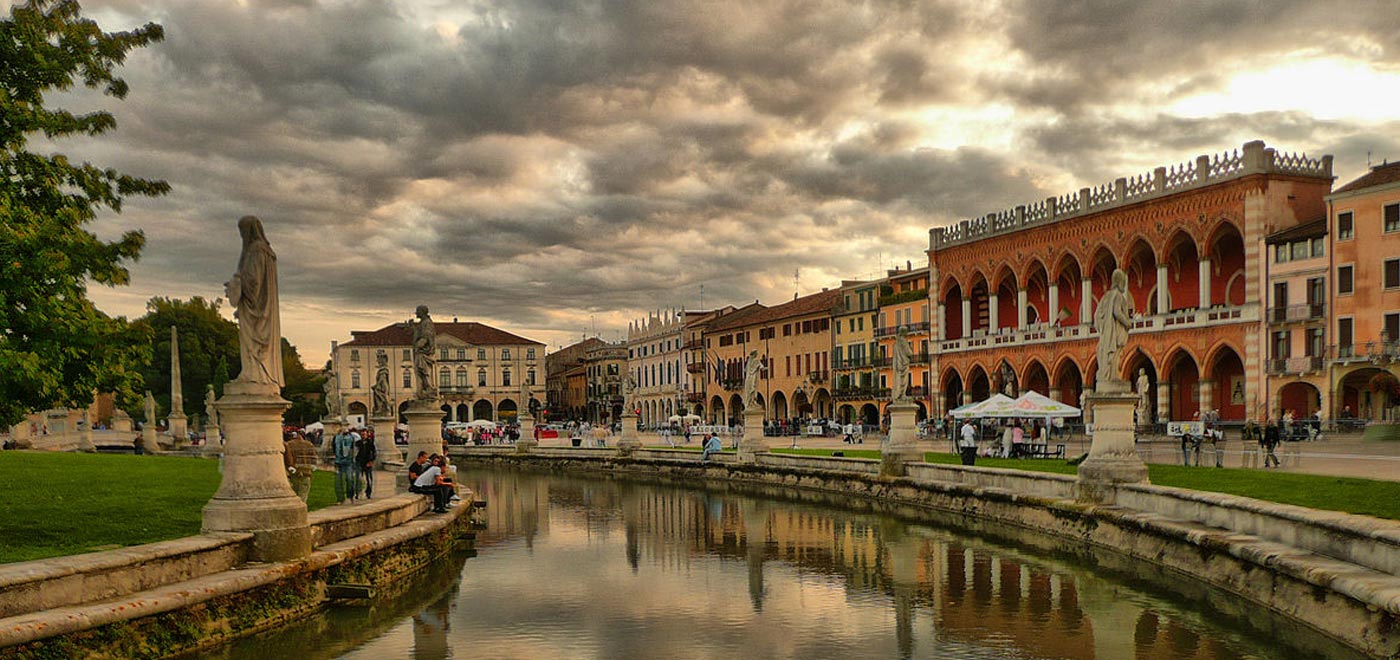 Prato della Valle, the largest square in Padua