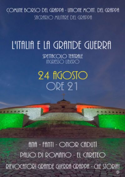 Locandina Spettacolo teatrale "L’Italia e la Grande Guerra"