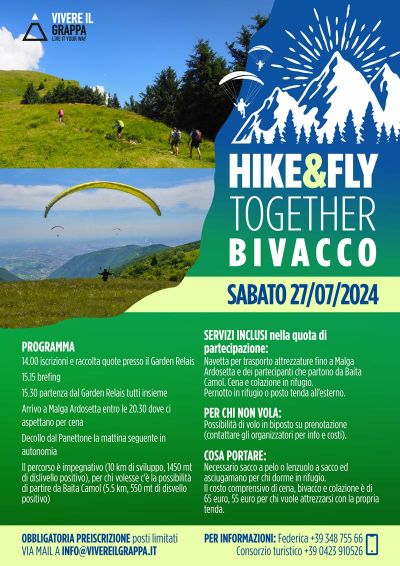 HIKE&FLY TOGETHER BIVACCO