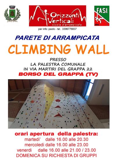 Parete di Arrampicata Indoor a Borso del Grappa