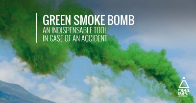 Green smoke bomb