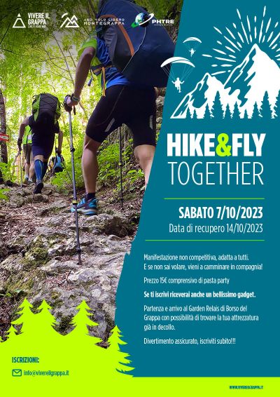 HIKE&amp;FLY TOGETHER SABATO 7/10/2023